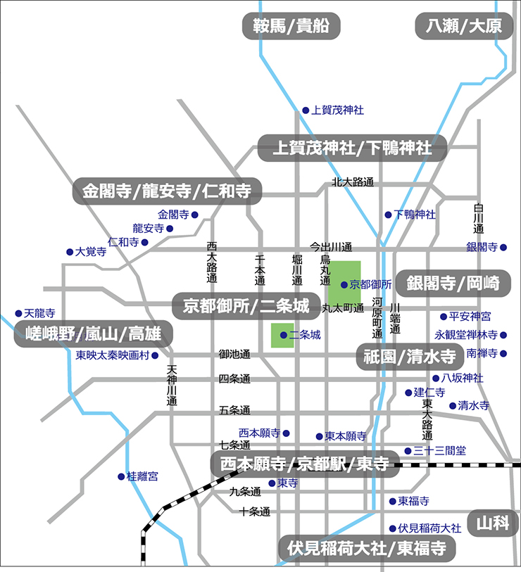 京都市内：地図